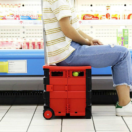 Portable Multi Function Foldable Trolley Case Telescopic Handle Wheels Luggage