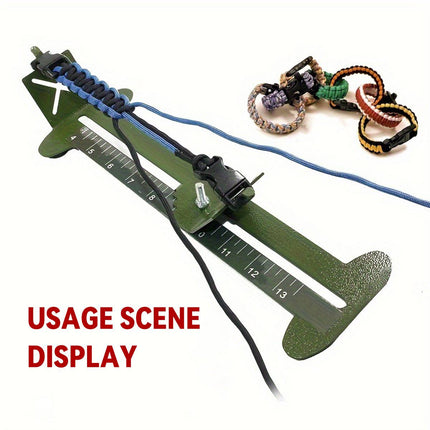 Adjustable Metal Paracord Bracelet Making Jig Braiding Tool DIY Craft Fixture