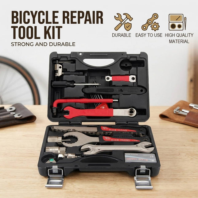 Bike Hand Bicycle Repair Tool Kit YC 728 in Case