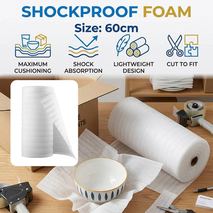 EPE Foam Wrap Roll 60cm Wide About 38m