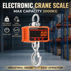 2000kg Electronic Crane Scale Orange LED Remote
