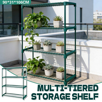 4 Tier Outdoor Plant Stand Garden Flower Shelf Heavy Duty Rack Patio Decor Use