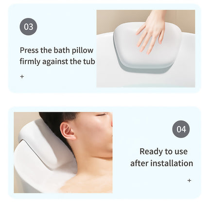 Bathtub Pillow Non Slip Waterproof Polyurethane Neck Support