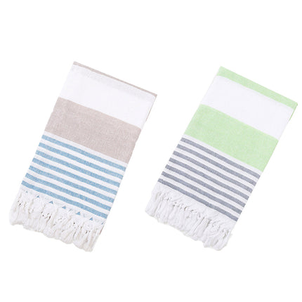Striped Cotton Beach Towel Large Size Soft Absorbent Bath Towel