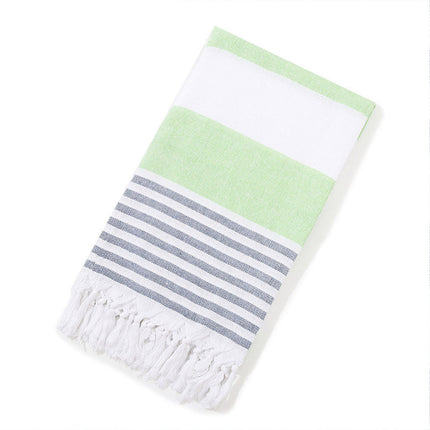 Striped Cotton Beach Towel Large Size Soft Absorbent Bath Towel