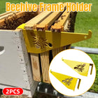 Beehive Frame Inspection Stand 2PCS Foldable Steel Support Rack Beekeeping Tool
