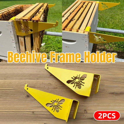 Beehive Frame Inspection Stand 2PCS Foldable Steel Support Rack Beekeeping Tool