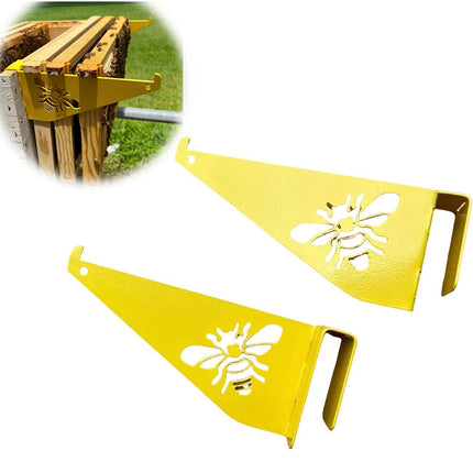 Beehive Frame Inspection Stand 2PCS Foldable Steel Support Rack Beekeeping Tool