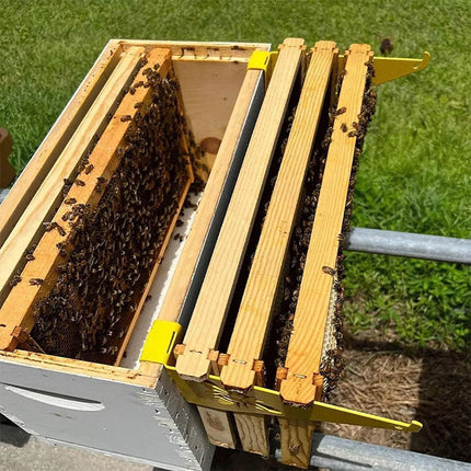 Beehive Frame Inspection Stand 2PCS Foldable Steel Support Rack Beekeeping Tool