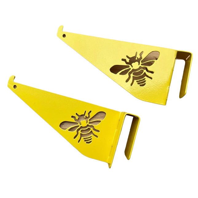 Beehive Frame Inspection Stand 2PCS Foldable Steel Support Rack Beekeeping Tool