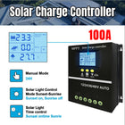 Solar Charging Controller System Kit Solar Panel Regulator Power Charger Supply
