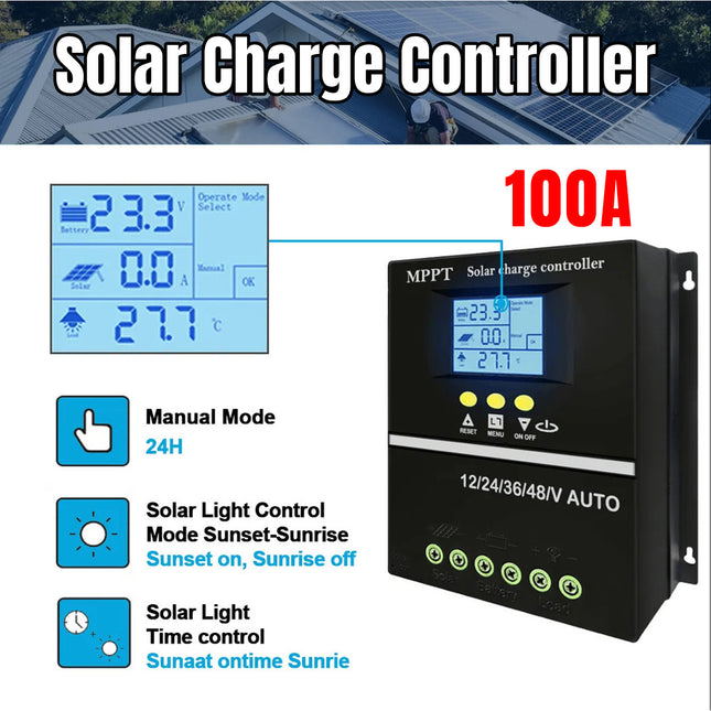 Solar Charging Controller System Kit Solar Panel Regulator Power Charger Supply