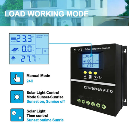 Solar Charging Controller System Kit Solar Panel Regulator Power Charger Supply