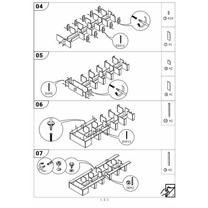 18-Tier Bookcase Shelf with Drawer Organiser Storage Cabinet Space Saving