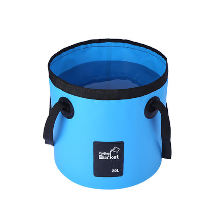 20L Portable Folding Bucket Water Container Camping Hiking Fishing Water Storage