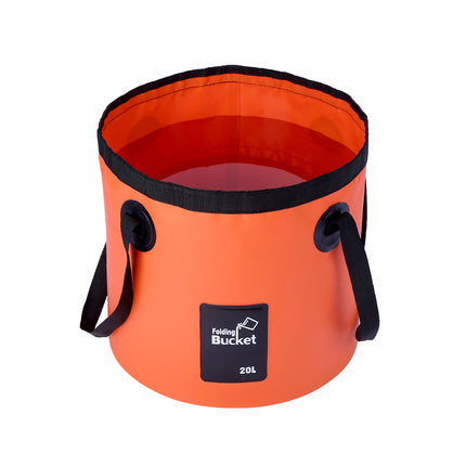 20L Portable Folding Bucket Water Container Camping Hiking Fishing Water Storage
