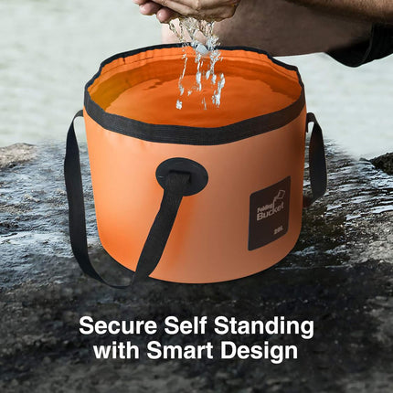 20L Portable Folding Bucket Water Container Camping Hiking Fishing Water Storage