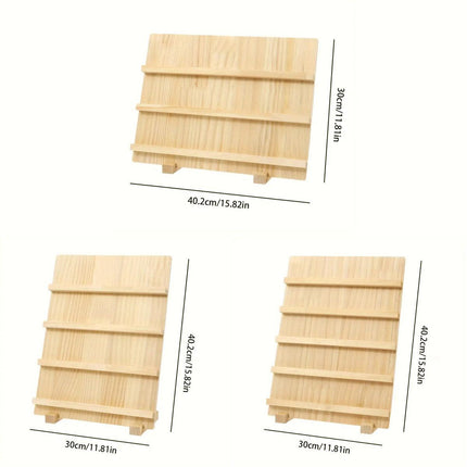 Wooden Earrings Display Rack Multi Tier Jewelry Stand Organizer Earrings Holder