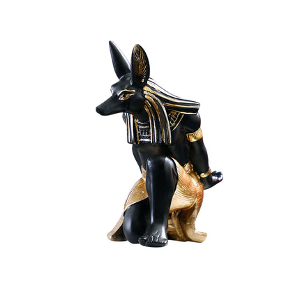 Wooden Anubis Stand Ornaments Egyptian Style for Home Display Decorative Use
