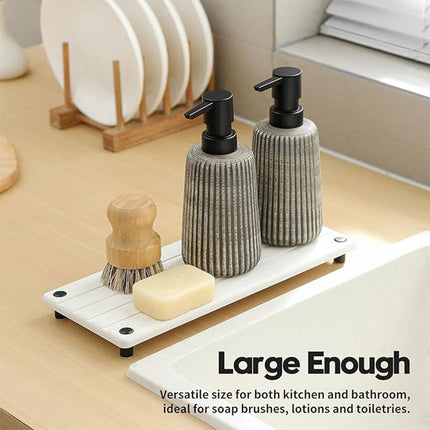 Diatom Mud Storage Rack Absorbent Bathroom Sink Drain Mat for Quick Drying