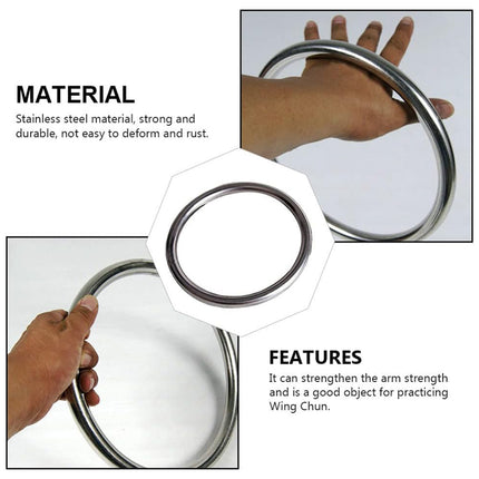 Wing Chun Weighted Training Steel Ring Wear Resistant for Martial Arts Practice