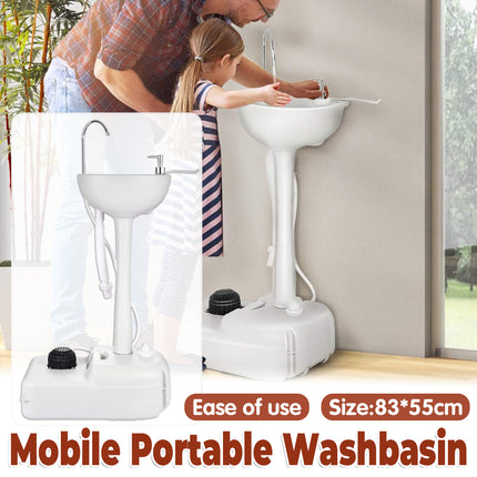 Mobile Portable Outdoor Washbasing for Camping Picnics RV Trips Yard Activities