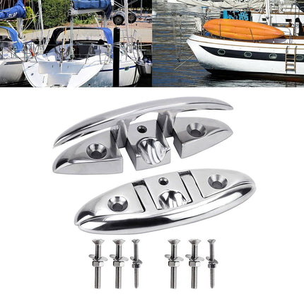 2PCS Stainless Steel Folding Bolt Use Corrosion Resistant 5in/6in