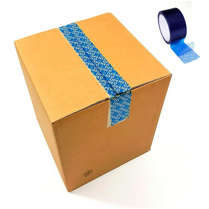 Blue VOID Tamper Evident Sealing Tape for Cartons Documents and Parcels
