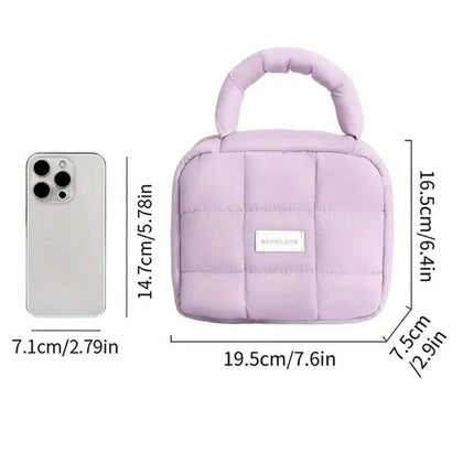 Fashion Handheld Cosmetic Bag Large Capacity Travel Storage Organizer Portable