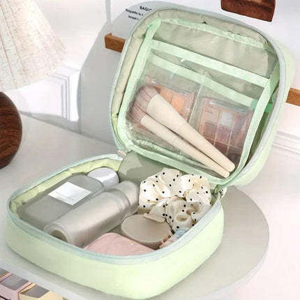 Fashion Handheld Cosmetic Bag Large Capacity Travel Storage Organizer Portable
