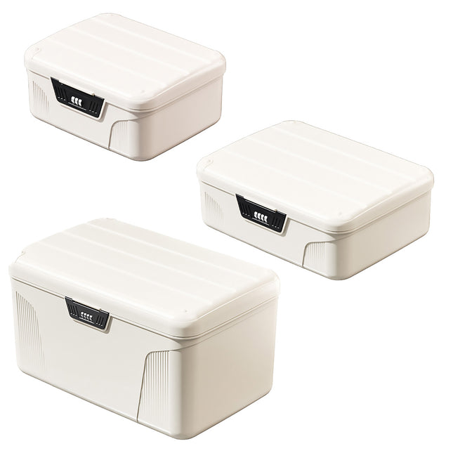 Large Lockable Storage Box With 4 Digit Combination Lock For A4 Documents Valuables