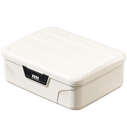 Large Lockable Storage Box With 4 Digit Combination Lock For A4 Documents Valuables