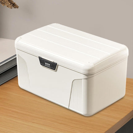 Large Lockable Storage Box With 4 Digit Combination Lock For A4 Documents Valuables