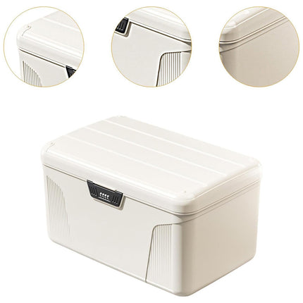 Large Lockable Storage Box With 4 Digit Combination Lock For A4 Documents Valuables