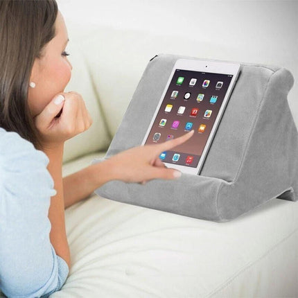 Multi Angle Soft Pillow Tablet Stand Holder Reading Cushion for Phone Phablet