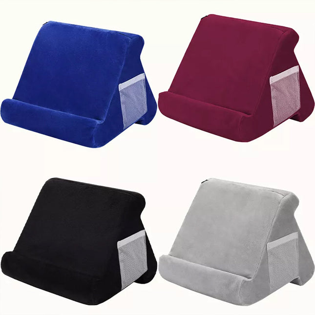 Multi Angle Soft Pillow Tablet Stand Holder Reading Cushion for Phone Phablet