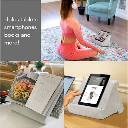 Multi Angle Soft Pillow Tablet Stand Holder Reading Cushion for Phone Phablet