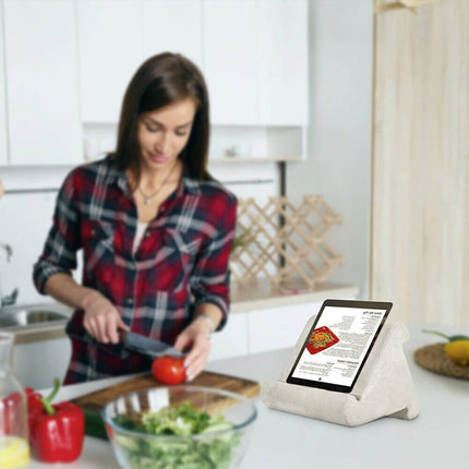 Multi Angle Soft Pillow Tablet Stand Holder Reading Cushion for Phone Phablet