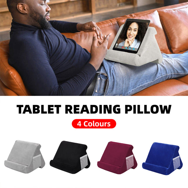Multi Angle Soft Pillow Tablet Stand Holder Reading Cushion for Phone Phablet
