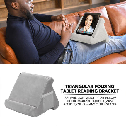 Multi Angle Soft Pillow Tablet Stand Holder Reading Cushion for Phone Phablet