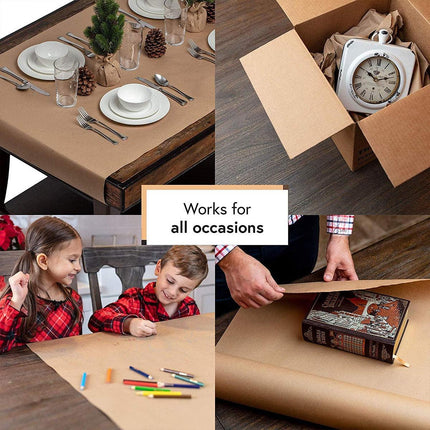 Brown Kraft Paper Rolls 5pcs Gift Wrapping Decoration Packaging Craft Sheets