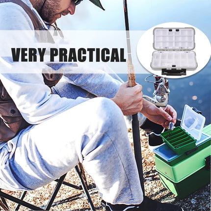 Fishing Tackle Box Storage Box Compartments Waterproof Portable for Lures Hooks