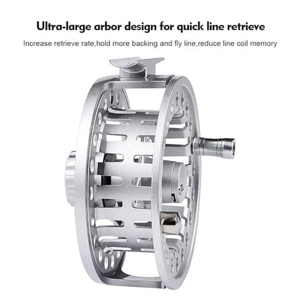 All Metal Fly Fishing Reel Ice Fishing Line Wheel Front Drag Spinning Reel