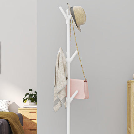 6Hooks Coat Stand Rack Clothes Hanger Hat Tree Jacket Umbrella Storage Organizer