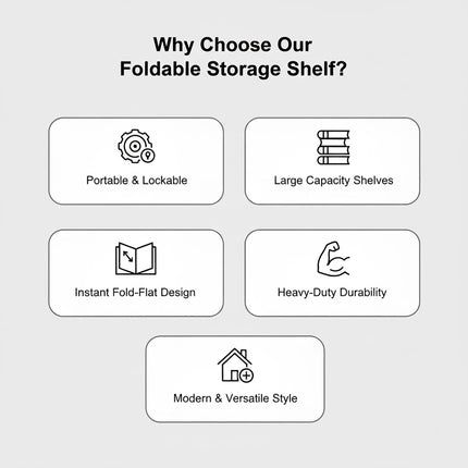 Multi Tier Movable Foldable Storage Rack Space Saving Easy Carry Practical