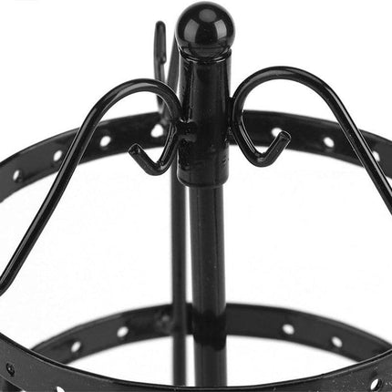 3 Tier Round Rotating Earring Display Stand Jewelry Holder Hanger for Earrings