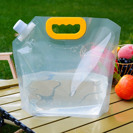 20PCS Portable Clear Water Storage Bags 1.5L 2.5L with Cap for Camping Picnic
