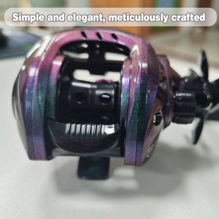 Fishing Reel Metal Baitcasting Water Drop Wheel Black Hand Line Spool Gear Tool
