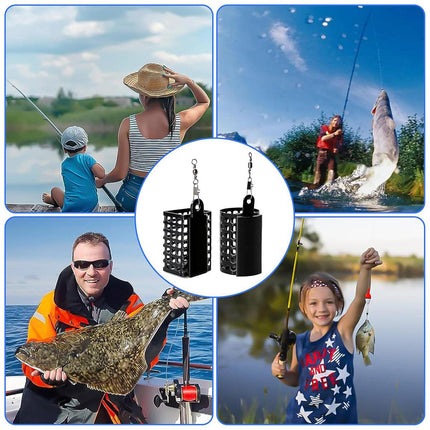 3pcs Bait Cage Attachment Tool Fishing Nesting Device for Outdoor Angling Use