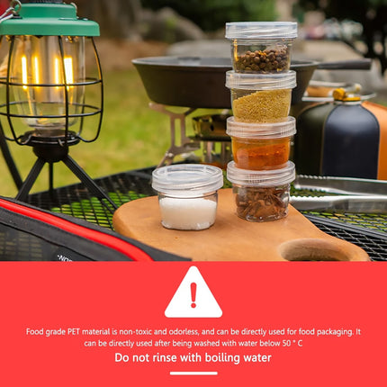 5PCS Outdoor Camping Spice Container Set Travel BBQ Seasoning Storage Box Use